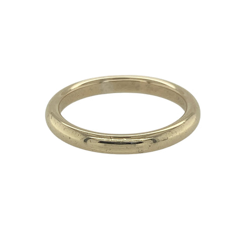 9ct Gold 2.5mm Court Wedding Band Ring