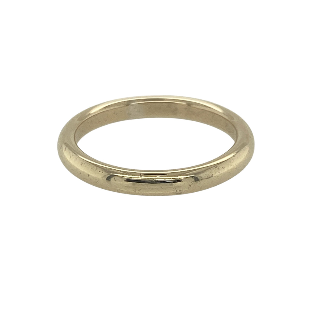 9ct Gold 2.5mm Court Wedding Band Ring