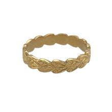Load image into Gallery viewer, 22ct Gold Patterned Band Ring

