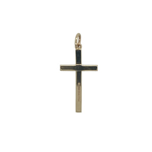 Bring delicate detail and spiritual significance to your collection with this pre-owned 9ct yellow gold patterned small cross pendant—a timeless symbol in a refined and elegant design.

Design: The pendant features a traditional small cross shape with engraved patterns that add subtle texture and visual interest.
Material: Made from 9-carat yellow gold, the polished finish enhances the intricate detailing while offering a warm and classic glow.
