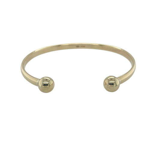 9ct Solid Gold Torque Bangle
