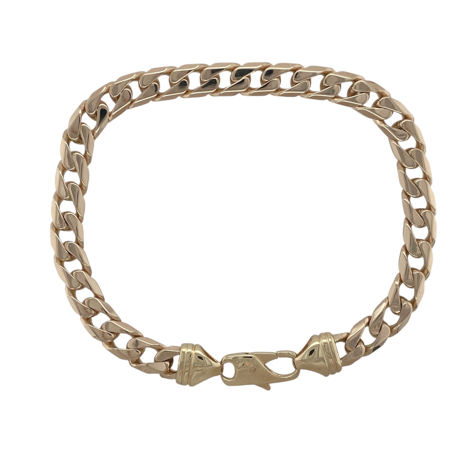 9ct Gold 9.5" Curb Bracelet