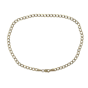 9ct Gold 10" Curb Anklet