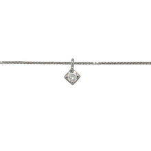 Load image into Gallery viewer, Bring timeless elegance and refined brilliance to your collection with this pre-owned 18ct white gold and diamond set solitaire pendant necklace—a classic design that highlights the beauty of a single sparkling stone.

Design: The pendant measures 7mm in length including the bail and showcases an approximately 0.50ct round diamond in a minimalist solitaire setting, allowing maximum light and sparkle.

