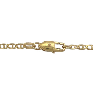 9ct Gold & Diamond Set Mount 18" Necklace with 22ct Gold Half Sovereign