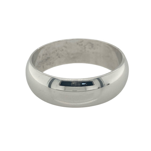 9ct White Gold 7mm Wedding Band Ring