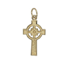 Load image into Gallery viewer, Bring spiritual meaning and traditional design to your jewellery collection with this pre-owned 9ct yellow gold Celtic cross pendant—blending heritage symbolism with timeless elegance.

Design: A classic Celtic cross features intricate knotwork detailing, reflecting faith, eternity, and cultural tradition.
Material: Made from 9-carat yellow gold, the polished finish enhances the fine detailing and offers a warm, radiant tone.

