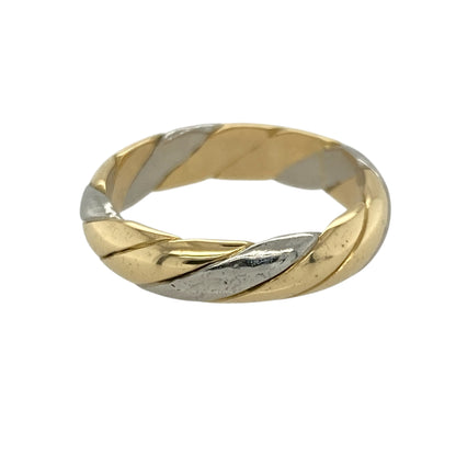 18ct Gold Twist Band Ring