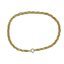 Load image into Gallery viewer, 9ct Gold 7&quot; Flat Weave Bracelet
