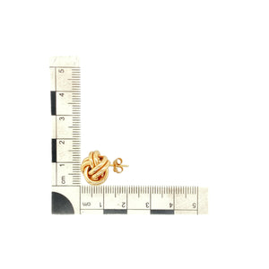 9ct Gold 14mm Knot Stud Earrings