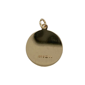 Classic and meaningful, this pre-owned 9ct yellow gold St Christopher pendant offers timeless protection in a refined design—perfect for everyday wear or a thoughtful gift.

Design: The pendant features a round medallion with a detailed depiction of St Christopher, the patron saint of travellers, symbolising safety and guidance.
Material: Made from 9-carat yellow gold, the polished finish enhances the fine engraving and gives the piece a warm, traditional glow.
