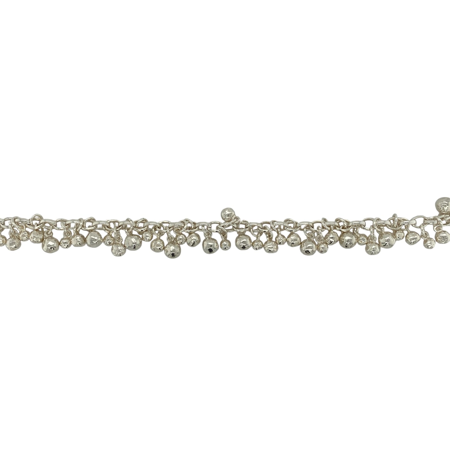 925 Silver Dower and Hall Ball Drop 16" Necklace