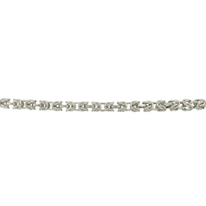 925 Silver 19" Byzantine Chain