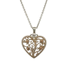Load image into Gallery viewer, 925 Silver Clogau Tree of Life Heart 16&quot; - 18&quot; Necklace
