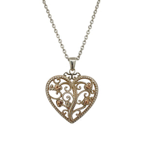 925 Silver Clogau Tree of Life Heart 16" - 18" Necklace