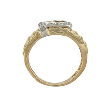 Load image into Gallery viewer, 9ct Gold &amp; Diamond Set Buckle Ring
