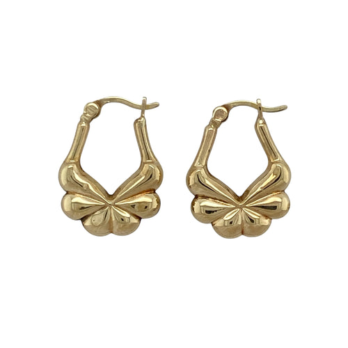 9ct Gold Fancy Creole Earrings