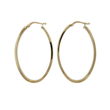 Load image into Gallery viewer, 9ct Gold Plain Oval Creole Earrings
