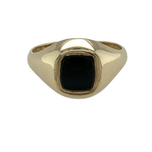 Load image into Gallery viewer, 9ct Gold &amp; Onyx Set Signet Ring
