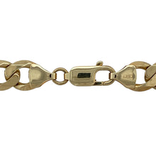 Load image into Gallery viewer, Bring striking style and substantial weight to your jewellery collection with this pre-owned 9ct yellow gold curb chain—perfect for those who appreciate bold, timeless design.

Design: The chain features 10mm wide curb links with a smooth, polished finish for a classic and commanding look.
Material: Made from 9-carat yellow gold, the polished surface enhances the rich golden tone and sleek link profile.


