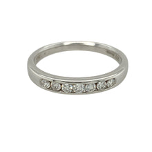 Load image into Gallery viewer, 9ct White Gold &amp; Diamond Set Band Ring
