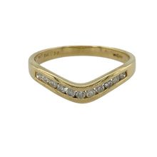 Load image into Gallery viewer, 18ct Gold &amp; Diamond Set Wishbone Ring
