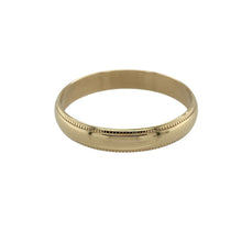 Load image into Gallery viewer, 9ct Gold 3mm Milgrain Edge Wedding Band Ring
