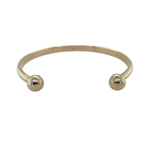 9ct Solid Gold Torque Bangle