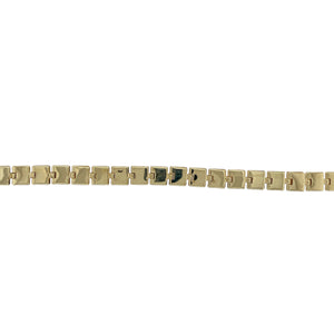 9ct Gold 7.5" Rectangle Link Bracelet