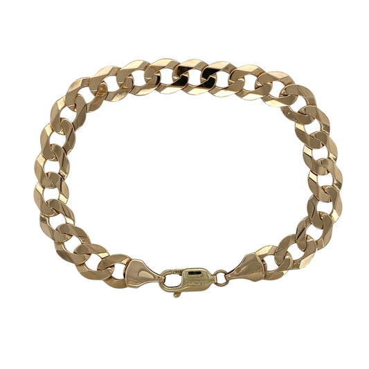 9ct Gold 8.5" Curb Bracelet