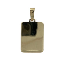 Load image into Gallery viewer, Bring meaningful design and bold style to your collection with this pre-owned 9ct yellow gold religious deity Jesus symbol dog tag—perfect as a statement of faith with a contemporary edge.

Design: The pendant features a rectangular dog tag shape adorned with a detailed depiction of Jesus, combining modern styling with spiritual significance.
Material: Made from 9-carat yellow gold, the polished finish enhances the warm tone and highlights the intricate detailing.

