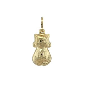 Bring playful charm and golden warmth to your collection with this pre-owned 9ct yellow gold cat pendant—an adorable piece perfect for everyday wear or as a thoughtful gift for animal lovers.

Design: The pendant showcases a delightful cat motif, capturing a sense of character and charm in a sleek gold finish.
Material: Made from 9-carat yellow gold, the polished surface enhances its subtle shine and timeless appeal.
