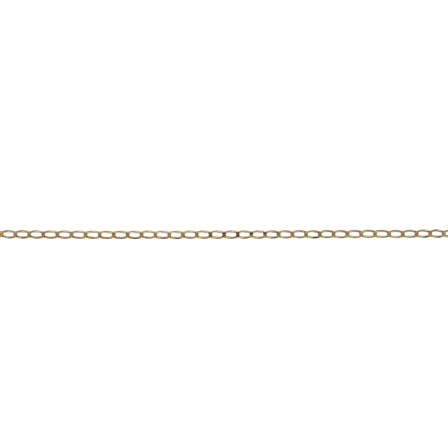 9ct Gold 22" Open Curb Chain