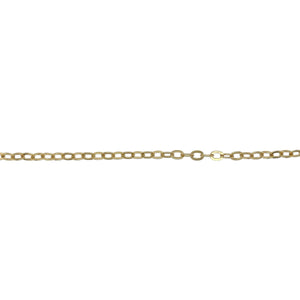 9ct Gold 24" Flat Oval Link Belcher Chain