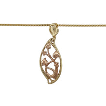 Load image into Gallery viewer, Bring symbolic beauty and golden elegance to your collection with this pre-owned 9ct yellow and rose gold Clogau Tree of Life oval pendant on an 18&quot; curb chain—a meaningful design celebrating growth and harmony.

Design: The pendant features an oval shape decorated with the iconic Tree of Life motif in yellow and rose gold, measuring 3.6cm long including the bail.
Material: Made from 9-carat yellow and rose gold, the polished finish enhances the dual tones and highlights the intricate design.

