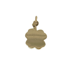 Bring charm and golden luck to your collection with this pre-owned 9ct yellow gold four-leaf clover pendant—a symbolic piece with timeless appeal.

Design: The pendant features a traditional four-leaf clover motif, long associated with good fortune and positivity.
Material: Made from 9-carat yellow gold, the polished finish enhances the simple yet meaningful design.
Pendant Detail: With its symbolic motif, this pendant makes a thoughtful keepsake or a versatile everyday accessory.
