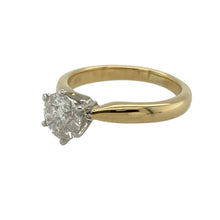 Load image into Gallery viewer, Bring timeless brilliance and classic elegance to your collection with this pre-owned 18ct yellow gold diamond solitaire ring—a refined design with enduring appeal.

Design: The ring features a brilliant-cut diamond of approximately 1ct, held in a classic solitaire setting that showcases its sparkle.
Material: Made from 18-carat yellow gold, the polished finish complements the brilliance of the diamond and adds lasting sophistication.


