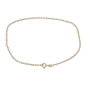 9ct Gold Belcher 10" Anklet