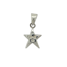 Load image into Gallery viewer, Bring celestial charm and sparkling elegance to your collection with this pre-owned Clogau silver and 9ct rose gold star pendant—a symbolic design with timeless appeal.

Design: The pendant features a polished star motif accented with a small white topaz stone for subtle brilliance, finished with touches of warm rose gold.
Material: Made from sterling silver with 9-carat rose gold detailing, the polished finish enhances the dual tones and highlights the sparkle of the topaz.

