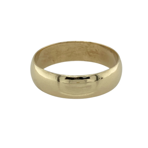 9ct Gold 6mm Wedding Band Ring