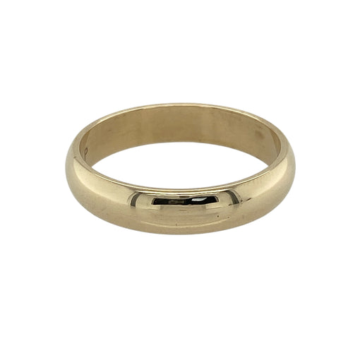 9ct Gold 4mm Wedding Band Ring