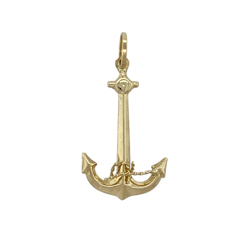 9ct Gold Anchor Pendant