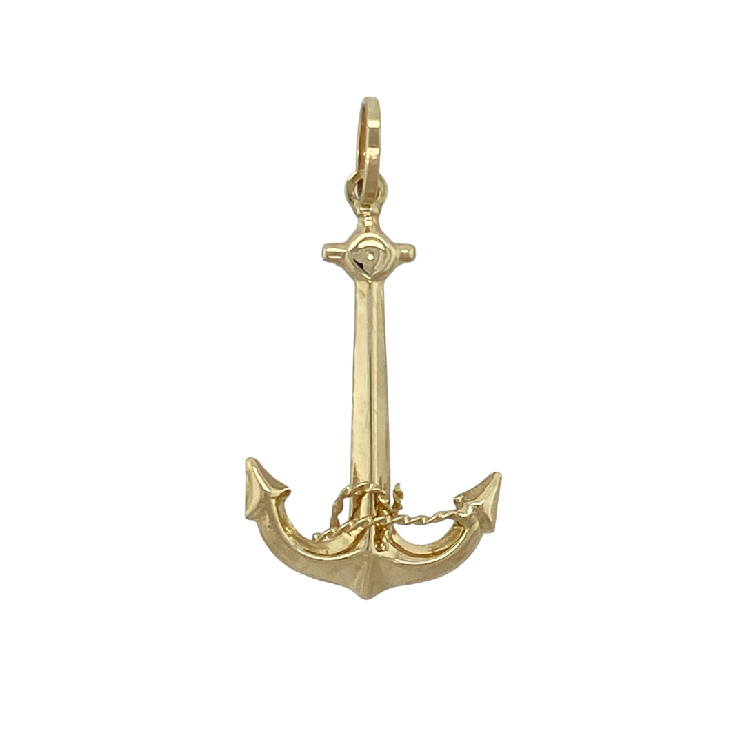 9ct Gold Anchor Pendant