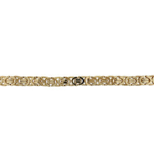 9ct Gold 22" Byzantine Style Chain