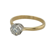 Load image into Gallery viewer, Celebrate timeless beauty with this pre-owned 18ct yellow gold and platinum diamond solitaire ring, combining classic design with enduring sparkle—perfect for life’s most special occasions.

Design: The ring showcases a brilliant cut diamond of approximately 0.44ct, offering radiant brilliance in a refined solitaire style.


