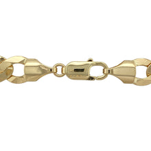 Load image into Gallery viewer, Command attention with this new 9ct solid yellow gold curb chain, offering heavyweight luxury and bold design—perfect as a statement piece for any occasion.

Design: The chain features classic curb links with a wide and substantial profile, measuring 10mm in width for maximum impact.
Material: Made from solid 9-carat yellow gold, the polished finish delivers enduring shine and strength.

