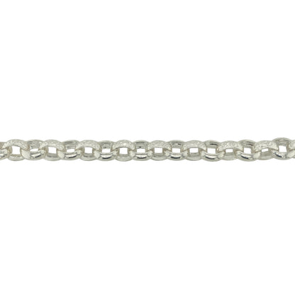 New 925 Silver 8.5" Patterned Belcher Bracelet