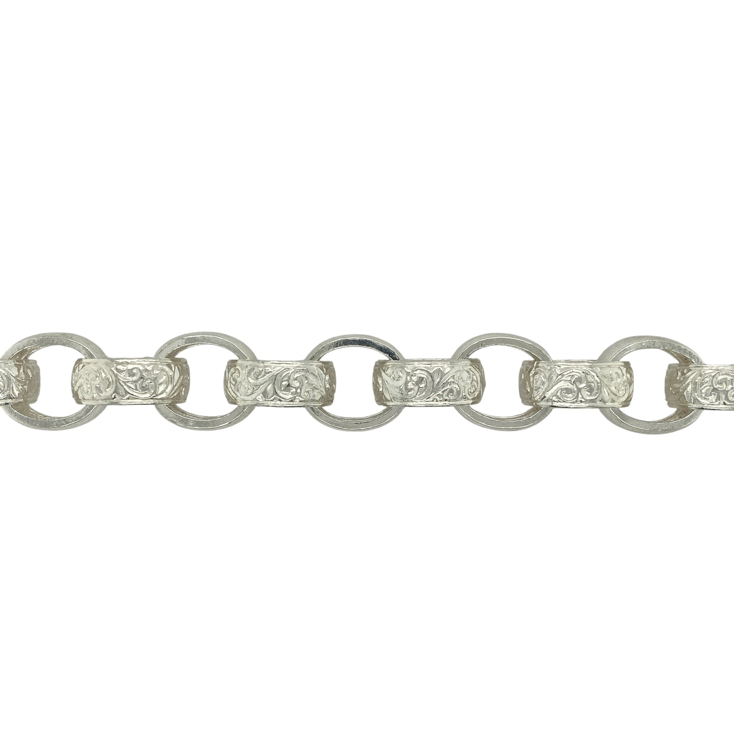 New 925 Solid Silver 26" Patterned Belcher Chain 232 grams