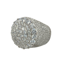 Load image into Gallery viewer, Add dazzling sparkle to your collection with this new 925 silver cubic zirconia multi-stone cluster ring, a bold and eye-catching design—perfect for statement wear or special occasions.

Design: The ring features a fancy cluster arrangement of multiple stones across the front, measuring 20mm high, creating a dramatic and luxurious look.
Material: Made from 925 sterling silver, the polished finish enhances durability while complementing the brilliance of the cubic zirconia.
