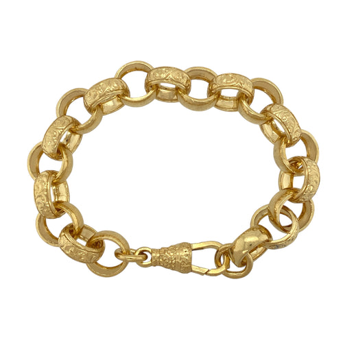 New Solid 925 Silver Heavily 9ct Gold Plated 7.5